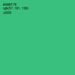 #39BF7E - Jade Color Image