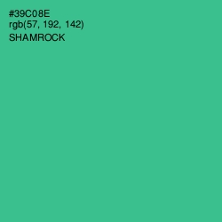 #39C08E - Shamrock Color Image