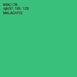 #39C17B - Malachite Color Image