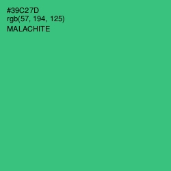 #39C27D - Malachite Color Image