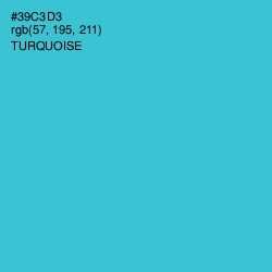 #39C3D3 - Turquoise Color Image