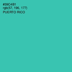 #39C4B1 - Puerto Rico Color Image