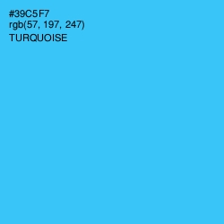 #39C5F7 - Turquoise Color Image