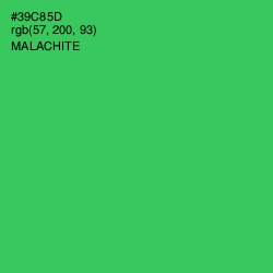 #39C85D - Malachite Color Image