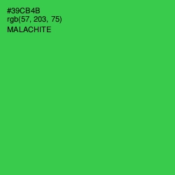 #39CB4B - Malachite Color Image