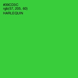 #39CD3C - Harlequin Color Image