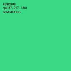 #39D988 - Shamrock Color Image