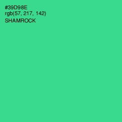 #39D98E - Shamrock Color Image