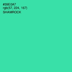 #39E0A7 - Shamrock Color Image