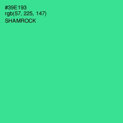 #39E193 - Shamrock Color Image
