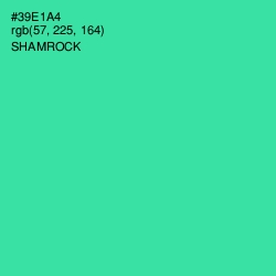 #39E1A4 - Shamrock Color Image