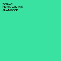 #39E2A1 - Shamrock Color Image