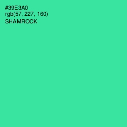 #39E3A0 - Shamrock Color Image