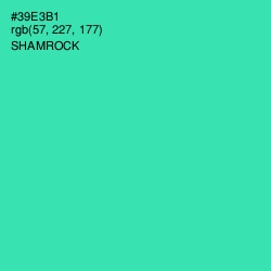 #39E3B1 - Shamrock Color Image