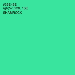 #39E49E - Shamrock Color Image