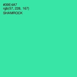 #39E4A7 - Shamrock Color Image