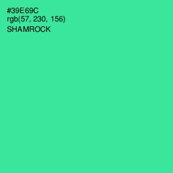 #39E69C - Shamrock Color Image