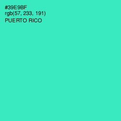 #39E9BF - Puerto Rico Color Image