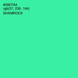 #39EFA4 - Shamrock Color Image