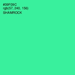 #39F09C - Shamrock Color Image