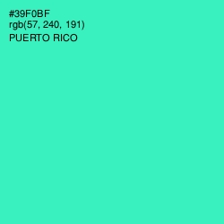 #39F0BF - Puerto Rico Color Image