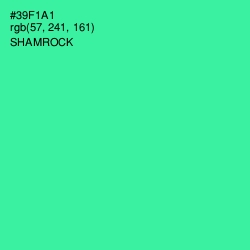 #39F1A1 - Shamrock Color Image