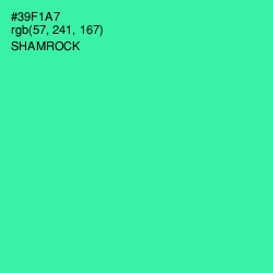 #39F1A7 - Shamrock Color Image