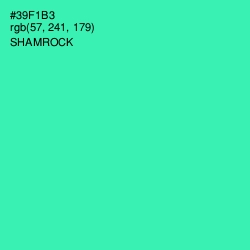 #39F1B3 - Shamrock Color Image
