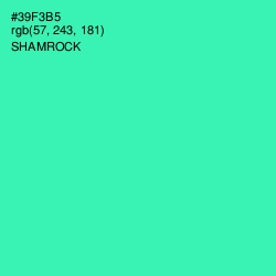 #39F3B5 - Shamrock Color Image