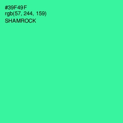 #39F49F - Shamrock Color Image