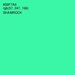 #39F7A6 - Shamrock Color Image