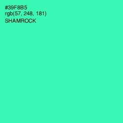 #39F8B5 - Shamrock Color Image