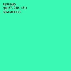 #39F9B5 - Shamrock Color Image