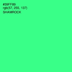 #39FF89 - Shamrock Color Image