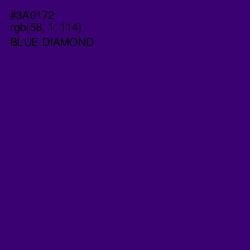 #3A0172 - Blue Diamond Color Image