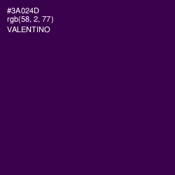 #3A024D - Valentino Color Image