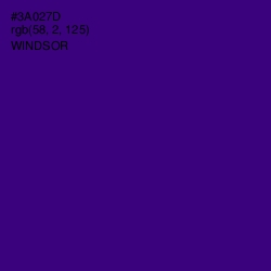 #3A027D - Windsor Color Image