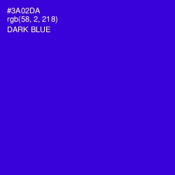 #3A02DA - Dark Blue Color Image