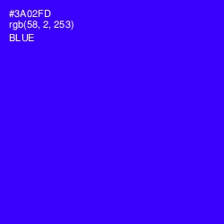 #3A02FD - Blue Color Image