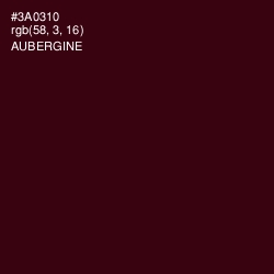 #3A0310 - Aubergine Color Image