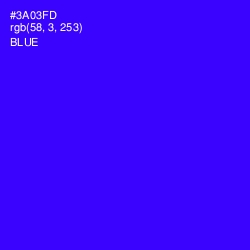 #3A03FD - Blue Color Image