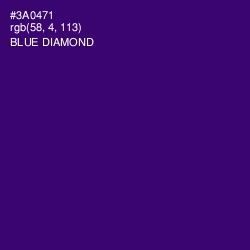 #3A0471 - Blue Diamond Color Image