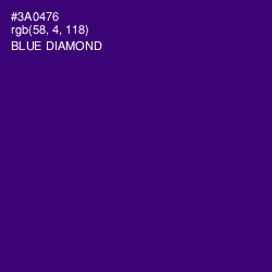 #3A0476 - Blue Diamond Color Image