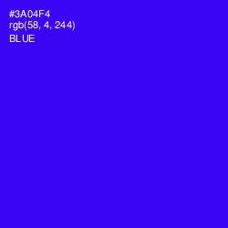 #3A04F4 - Blue Color Image