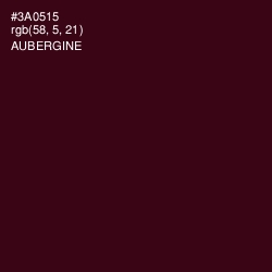 #3A0515 - Aubergine Color Image