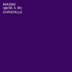 #3A0560 - Christalle Color Image