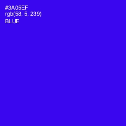 #3A05EF - Blue Color Image