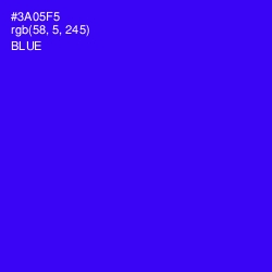 #3A05F5 - Blue Color Image