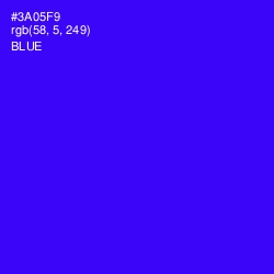 #3A05F9 - Blue Color Image