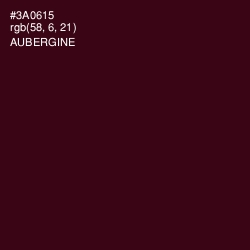 #3A0615 - Aubergine Color Image